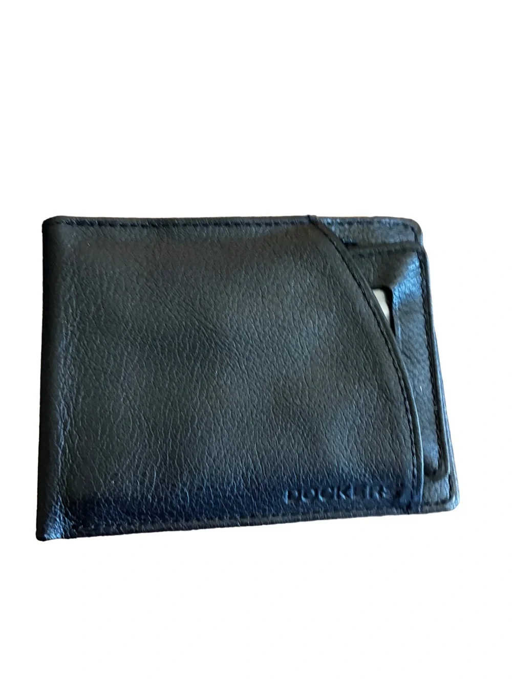 Dockers Genuine Leather Commuter Wallet Pull Out ID NWT Gift Tin